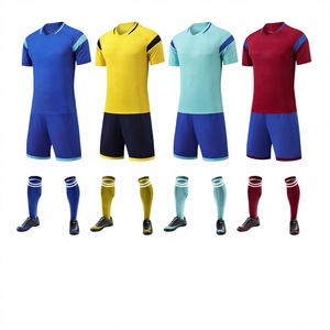 Jersey Latihan Sepak Bola Logo Klub Kustom 100% Poliester Sablon Kerah Tegak Lengan Pendek Cepat Kering Layanan OEM - Product Image 6