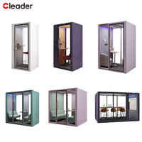 Cabine de bureau insonorisée professionnelle, mobile, silencieuse, pour le travail, les réunions, les immeubles de bureaux, les centres commerciaux, cabine de bureau portable
