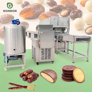 Ligne industrielle de recouvrement linéaire pour le tempérage de gâteaux de riz aux amandes et de chocolat de Guangzhou, modèle RS200 - Product Image 1