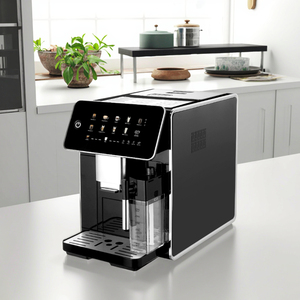 <span class=keywords><strong>Cafetera</strong></span> <span class=keywords><strong>Espresso</strong></span> Eléctrica Automática 3 en 1 para el Hogar, Caja de Leche de Acero Inoxidable, Presión de 20 Bares, Pantalla Táctil, 11 Tazas, CE CB - Product Image 4