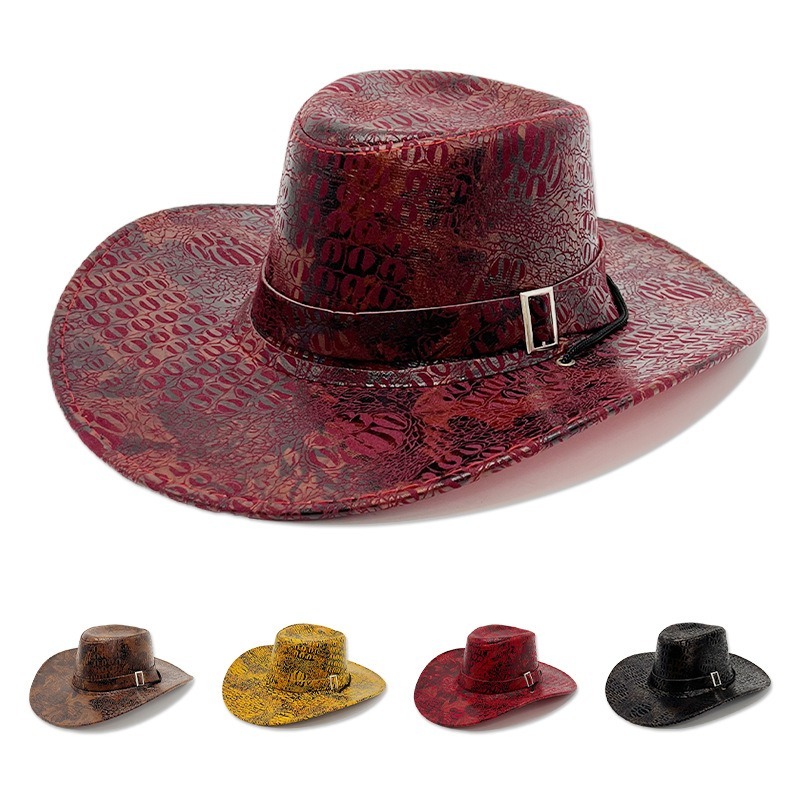 Vintage Washed Denim Cowboy Hat for