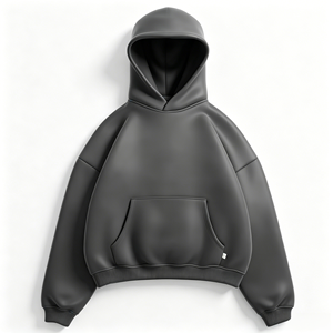 Sweat à capuche oversize personnalisé pour homme, imprimé délavé à l'acide, avec poche, en coton tricoté 500 g/m², col rond, imprimé par transfert thermique - Product Image 6