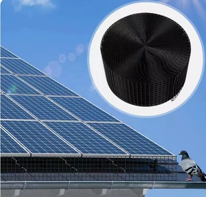 Yuking YK Model 1/2" Solar Panel Bird Mesh Guard Plastic Coated Iron Welded Mesh Fence Aluminum <b>Clips</b> Bird Proofing Square Wire - Product Image 6