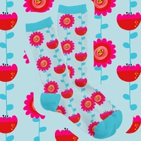 Chaussettes de sport en coton brodées pour femmes, avec logo personnalisé, style tie-dye, pour la promotion de la marque