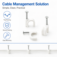 Clip flexible pour la gestion des câbles électriques, pince de support pour conduit à fixation rapide pour installation murale et sur panneau