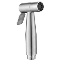 Accessoire de toilette moderne multifonctionnel mural en acier inoxydable avec buse rétractable autonettoyante pour bidet