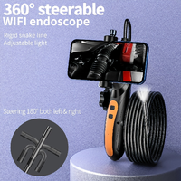Endoscopio Portátil HD 360 con Conducto Flexible para Inspeccionar Ductos de Aire Acondicionado, Fugas en Techos y Tuberías