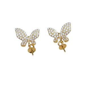 Soporte para Pendientes de Plata S925 con Forma de Estrella de Mar, Accesorio para Joyería de Moda de 9-10 mm, Semi-Acabado, JG5967 - Product Image 5