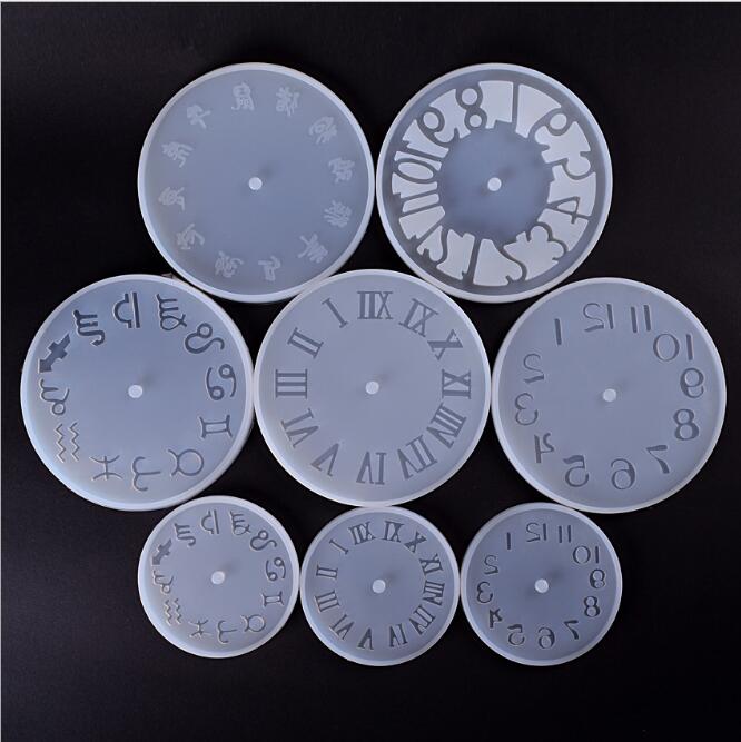 Силиконовая форма для эпоксидной смолы с большими римскими цифрами и созвездиями