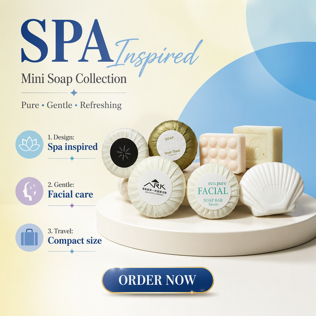 RoHS Compliant Hotel Supplies Disposable Hotel Amenities Set Hotel Soap Wholesale Hotel Amenities Kit Custom Package Travel Soap