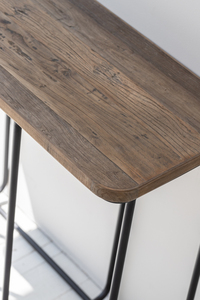 Reproduction classique meubles de salon en acier et bois massif d'orme table d'appoint japonaise table <span class=keywords><strong>console</strong></span> - Product Image 5