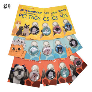 Etiqueta RFID Personalizada de 13.56MHz con Código QR, Tamaño Completo, Borde Epoxi, Etiqueta NFC para Mascotas, Etiqueta Epoxi para Perros - Product Image 1