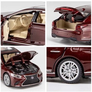 Modèle de voiture de berline en métal moulé sous pression 1:32 avec son et lumière, batterie au lithium 110V, jouet pour enfant, cadeau - Product Image 6