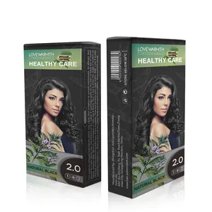 Permanent Home Use Hair Color Ammonia Free Hair Dye Color Kit For Man &Woman Dark Color