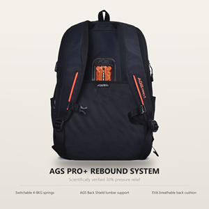 กระเป๋าเป้สะพายหลังเพื่อสุขภาพ MDR Series AGS PRO+ กันน้ำ สำหรับทุกเพศ พร้อมดีไซน์โค้งตามหลักสรีรศาสตร์ หูหิ้วนุ่ม บุโพลีเอสเตอร์ - Product Image 4