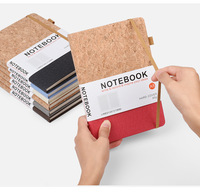 Carnet de notes A5 en cuir PU, style journal, couverture rigide effet bois, reliure cousue, 100 feuilles, agenda quotidien, école, bureau, affaires