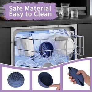 Gamelle anti-glouton en silicone colorée pour animaux de compagnie, gamelle pour chien en silicone avec ventouse, gamelle anti-glouton pour chien, fournitures pour animaux de compagnie - Product Image 4