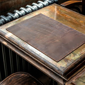 Set de table en cuir véritable, tapis de table de luxe, résistant à la chaleur, imperméable, tapis de table personnalisés pour restaurant, LPM-0001 - Product Image 1