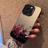 Coque de téléphone portable INS Summer Rose Flower pour iPhone 16 Plus 15 Pro Max 14 13 12 11 IMD Transparente Antichoc Protection arrière
