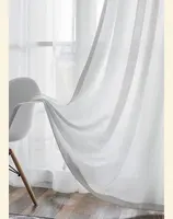 Tirai Tipis untuk Dekorasi Rumah Gaya Korea, Tirai Tipis Tipis Warna Putih Ruang Tamu Kualitas Super