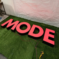 Enseigne lumineuse LED 3D personnalisée, étanche, à éclairage frontal, pour salon de beauté, devanture de magasin, extérieur