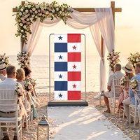 Toile de fond personnalisée avec drapeau national du Panama, rideau décoratif suspendu pour les séances en studio, les rassemblements familiaux et les accessoires d'affichage intérieur