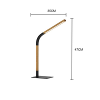 Lampe de bureau LED portable moderne Lampe de table d'étude simple avec décor de créativité réglable pour le bureau à domicile