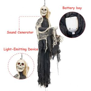 Decoración para Fiestas de Casas Embrujadas: Bola de Bruja Malvada Anomotróntica con Ojo Iluminado - Product Image 3