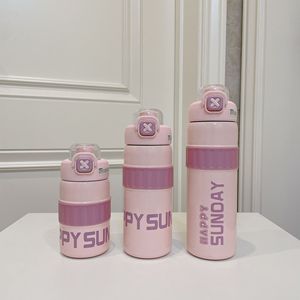 Nuova Borraccia Termica Sportiva alla Moda 2025 per Ragazzi e Ragazze, Bottiglia d'Acqua con Isolamento Sottovuoto 'Happy Sunday' - Product Image 6