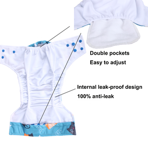 <span class=keywords><strong>Couche</strong></span> <span class=keywords><strong>lavable</strong></span> <span class=keywords><strong>pour</strong></span> bébé personnalisée, réglable, de 1 à 3 ans, avec motif de poupée matriochka, réutilisable, anti-fuite, AI2, couches en tissu à poche - Product Image 4