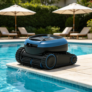 Limpiador de Piscinas Robótico Inalámbrico Profesional, Inteligente, con Capacidad para Escalar Paredes, Automático, con Doble Motor - Product Image 1