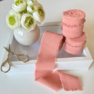 Cinta de Lino y Algodón Rústica de 4 cm x 5 m con Borde Deshilachado, para Ramos Florales y Manualidades, en Oferta - Product Image 5