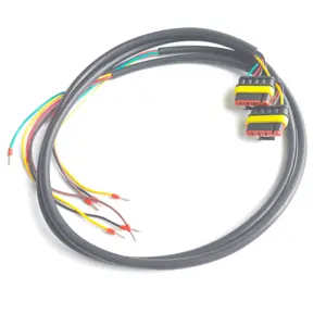 custom 5 pin tyco amp superseal auto wire harness connector molded cable assembly for self-service checkout terminal