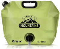 Sac pulvérisateur vertical de 4 ou 5 litres d'huile de bière jus de boissons de stockage de liquide sacs en plastique d'eau portables pliables logo personnalisé