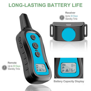 छोटे मध्यम बड़े कुत्तों के लिए वर्षाप्रूफ 1000 फीट रिमोट ट्रेनिंग कॉलर 3 मोड बीप वाइब्रेशन शॉक कस्टम रंग - Product Image 6