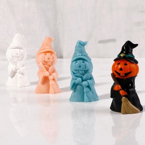 Molde de Silicona 3D de Calabaza Monstruo para Velas, Decoración de Fiesta de Halloween, Molde de Resina para Hacer Velas de Halloween - Product Image 3