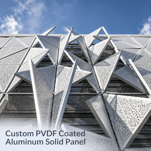 Panel de Revestimiento de Fachada de Aluminio Perforado con Recubrimiento de PVDF, Forma Geométrica, Revestimiento Arquitectónico para Fachadas Exteriores - Product Image 1