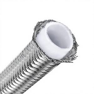 Manguera Trenzada de PTFE de Acero Inoxidable SAE100 R14 316/304, Flexible, Resistente a Ácidos y al Fuego, Grado Médico, Biocompatible, Giratoria - Product Image 1