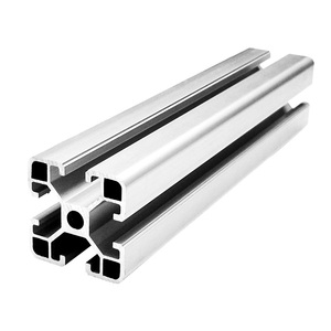 HLTNC 2020 2040 profilé en aluminium extrudé cadre T V fente profilé en aluminium industriel poli anodisé noir personnalisé - Product Image 5