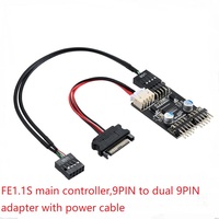 Kabel Adaptor Motherboard USB 3.0 20pin ke USB 2.0 9pin Bersertifikasi CE Populer
