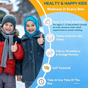 Suplemento Multivitamínico para Niños OEM con Vitamina D3, K2, B12, B6, A, C y Zinc - Product Image 4