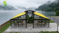Carpa Transparente Comercial con Estructura de Acero para Eventos, Carpa de Boda con Paredes de Cristal, Atrio de Cristal para Fiestas, Carpa de Cristal en Venta