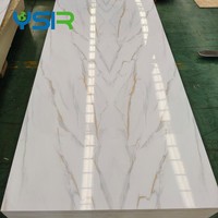Panneaux muraux en marbre PVC artificiel au design moderne, panneaux en marbre UV, panneaux stratifiés en plastique