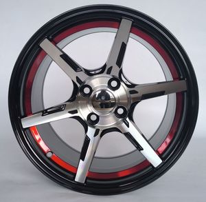 Nuovi Cerchi in Lega di Alluminio <span class=keywords><strong>TAKA</strong></span> da 15 Pollici, ET 15mm, PCD 100mm, Design Concavo, Larghezza 8.5, Zincati, Garanzia 6 Mesi, 4/5 Fori - Product Image 2