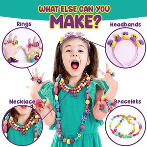 ITTL giocattoli con perline per bambini braccialetto fatto a mano con perline fai da te belle cose per ragazza giocattolo fatto <span class=keywords><strong>in</strong></span> <span class=keywords><strong>casa</strong></span> regalo di compleanno per bambini - Product Image 5