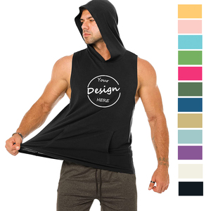Débardeur en vrac en gros de haute qualité en coton doux sans manches sérigraphie personnalisée respirant écologique été Muscle Fit hommes - Product Image 1