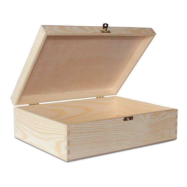 Wooden A4 Size Box  Blue Wooden Box  A4 Size Storage Box  12 x 8.66 x 2.95 inch  A4 Size Paper Storage  Blue Gift Box  Gift Box