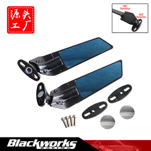 Rétroviseur réglable avec becquet en fibre de carbone 23 cm teinté pour remplacement de scooter - Product Image 5