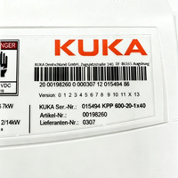 Armoire Kuka C4, servomoteur Kpp Power, Ksp600-3X40, sortie haute intensité stable, multiprotection pour système de contrôle de robot Krc4