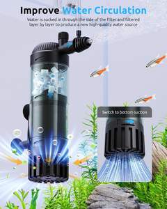 SEAOURA SR-701S Hang-on-back externe <span class=keywords><strong>aquarium</strong></span> bovenfilter sponsfilter pomp voor zoutwater en zoetwater <span class=keywords><strong>aquarium</strong></span> - Product Image 3